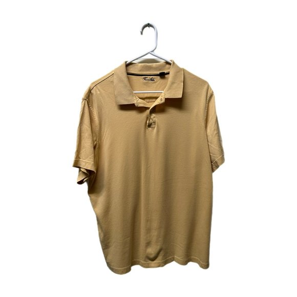 Tasso Elba Men's Classic Yellow Polo, Medium, Pre-owned - Picture 3 of 5